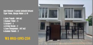 jual rumah 2 lantai di jatiasih bekasi